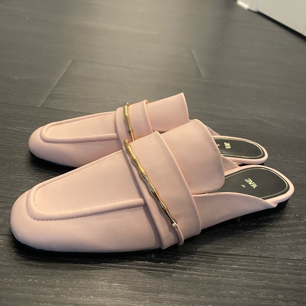 Zara slip on loafers